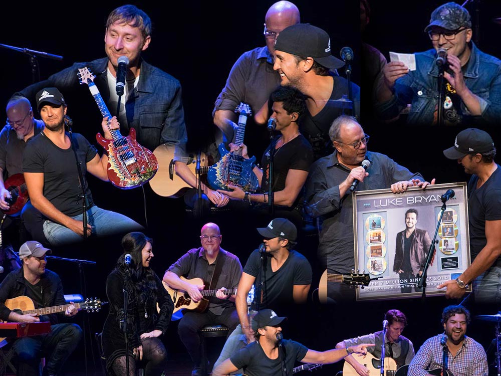 Photo Gallery: Luke Bryan Celebrates 7 No. 1 Hits By Performing With the Songwriters Who Penned Them