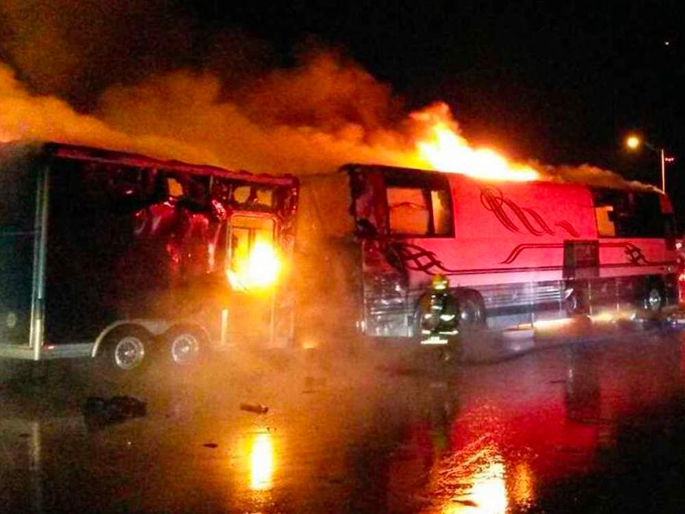 Eli Young Band’s Tour Bus Catches Fire & Burns, Everyone Is OK