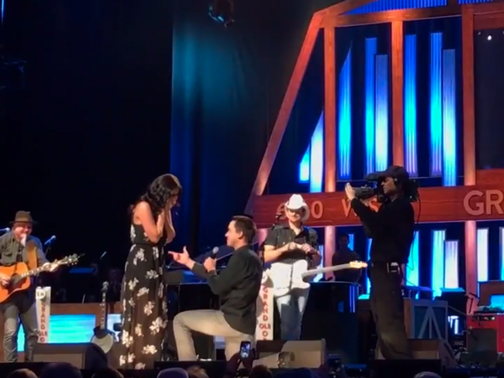 Grand Proposal: Brad Paisley Helps Couple Get Engaged During Grand Ole Opry Performance [Watch]